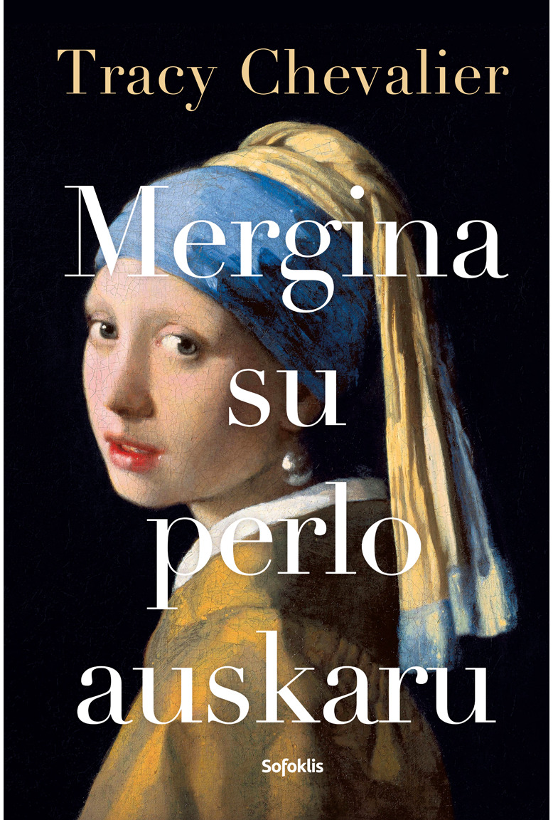 Mergina su perlo auskaru