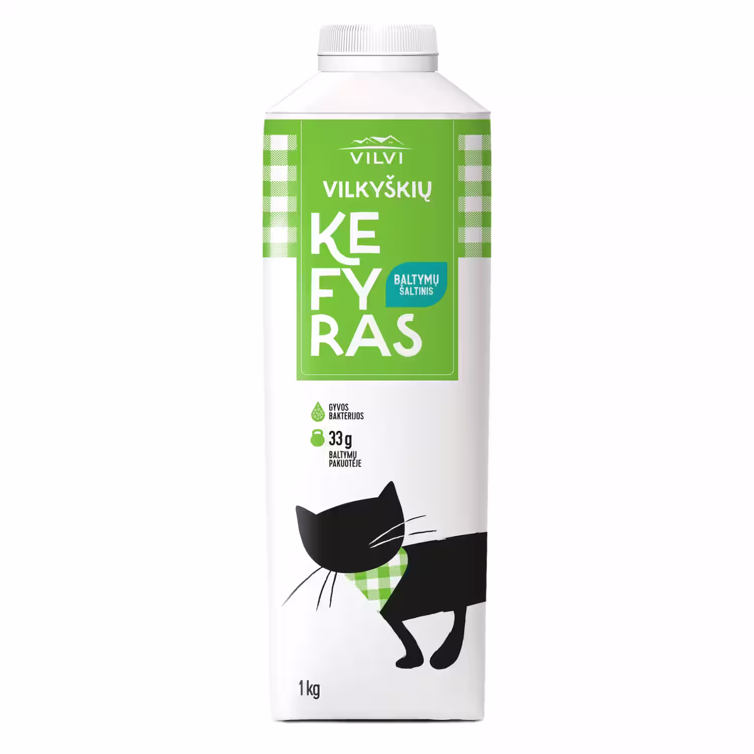 VILKYŠKIŲ kefyras, 2,5 % rieb., 1 kg