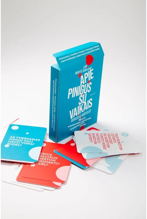 Apie pinigus su vaikais. Diskusijų kortelės