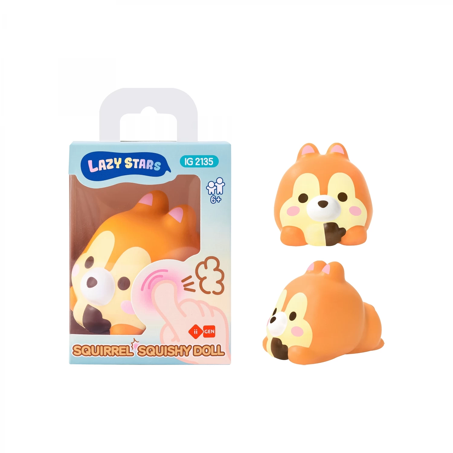 Elastingas spaudžiamas žaislas SQUISHY Squirrel