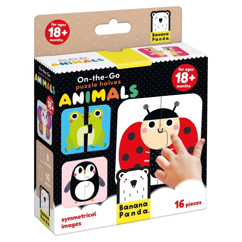 Lavinamasis žaidimas On-the-Go Puzzle Halves Animals 18m+