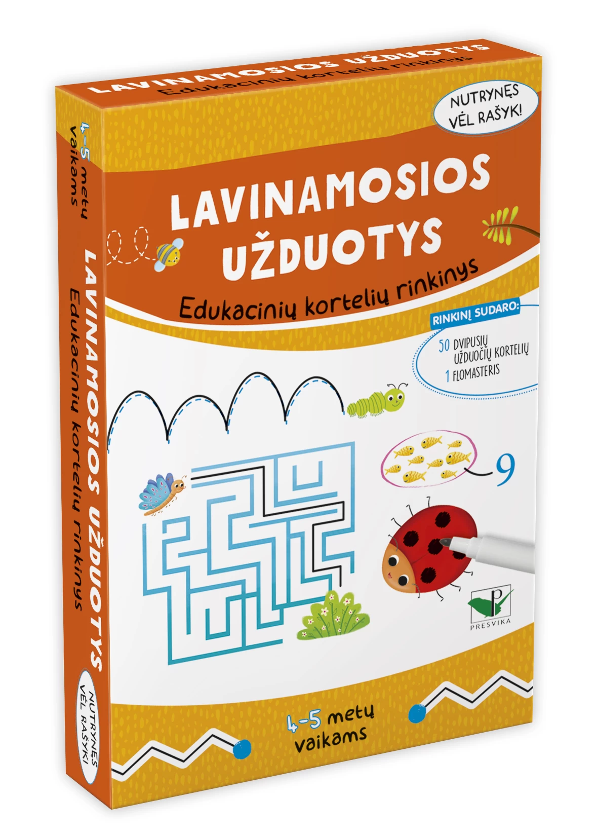 Lavinamosios užduotys. Edukacinių kortelių rinkinys. 4-5 metų vaikams