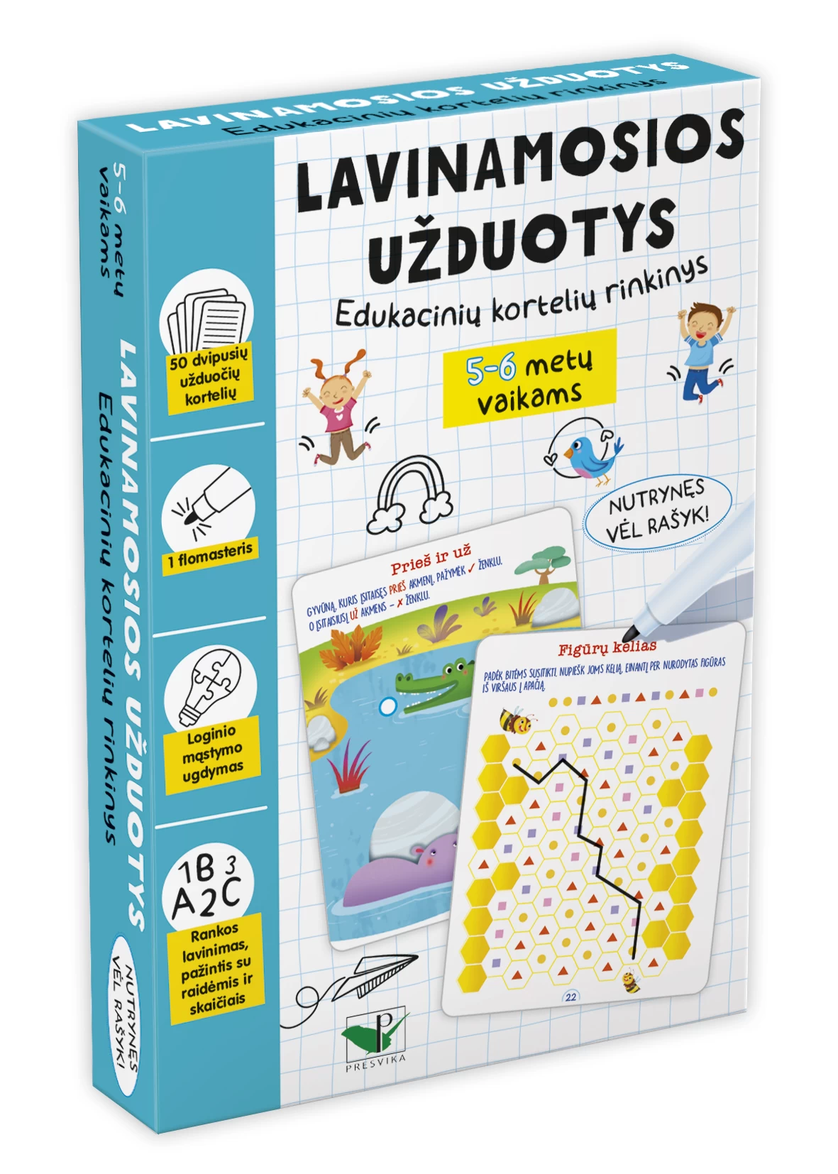 Lavinamosios užduotys. Edukacinių kortelių rinkinys. 5-6 metų vaikams