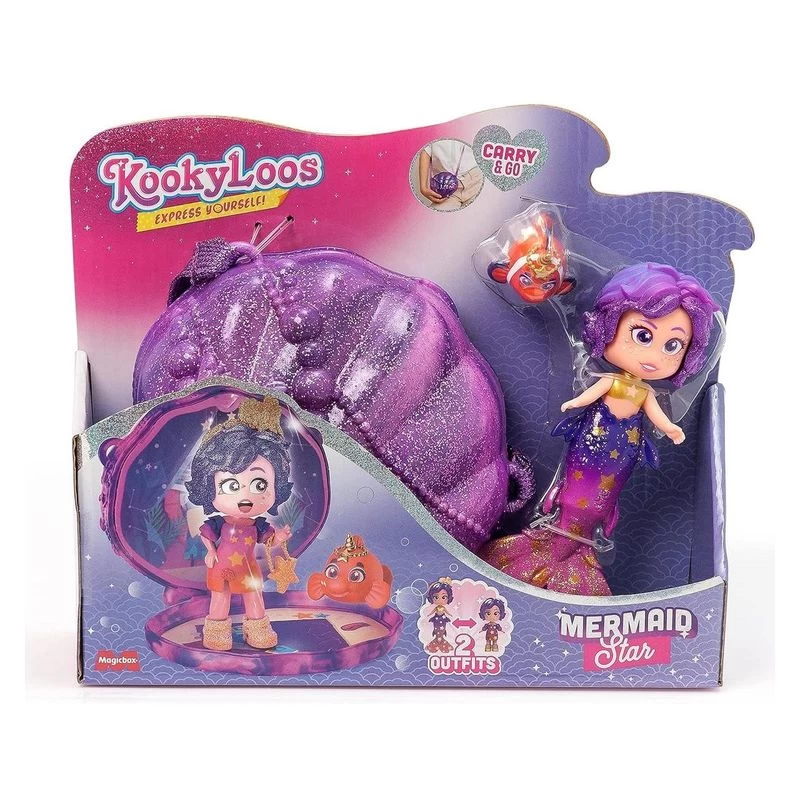 Lėlė keičianti veidą KookyLoos Mermaids Star