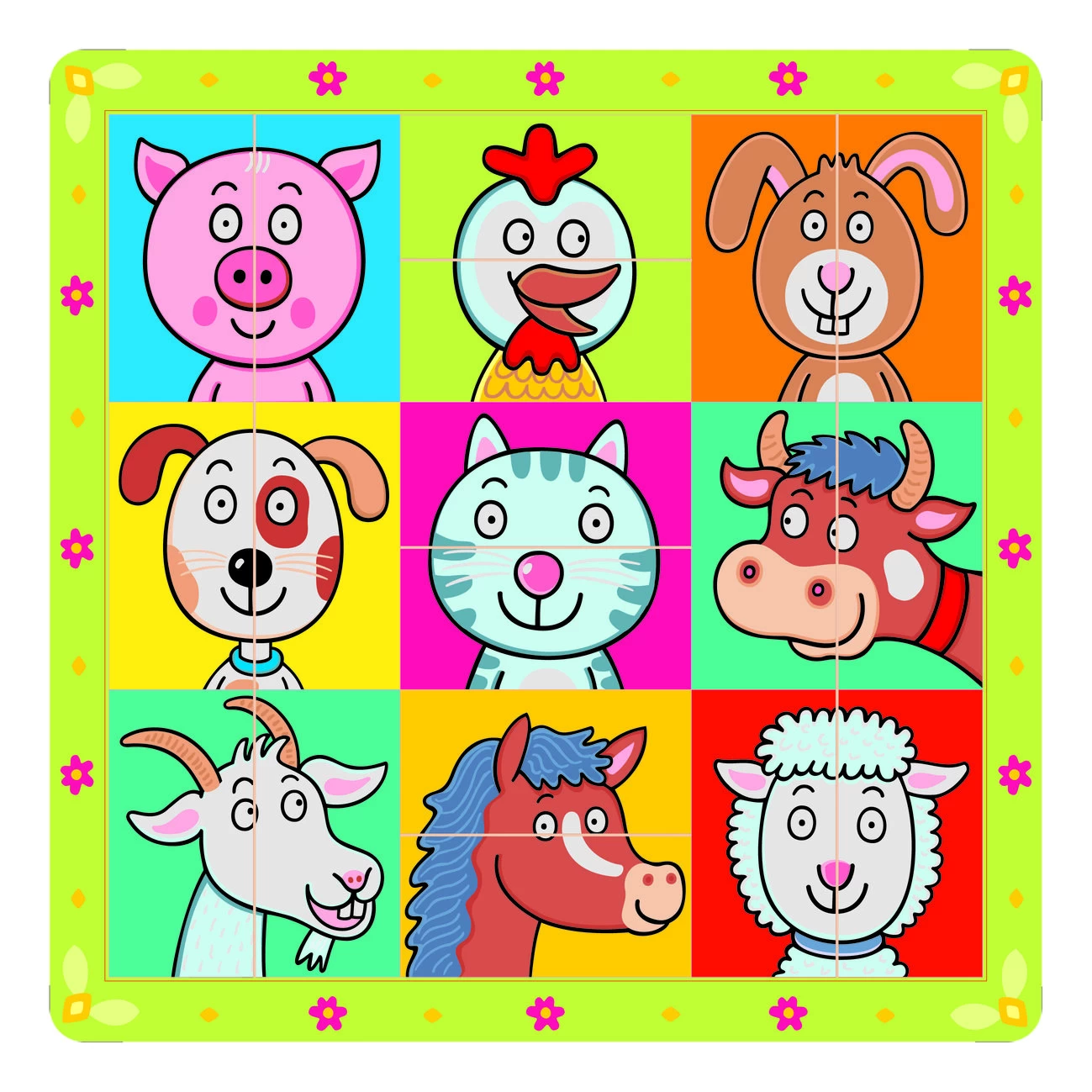 Medinė dėlionė Naminiai gyvūnai, 18 men.+