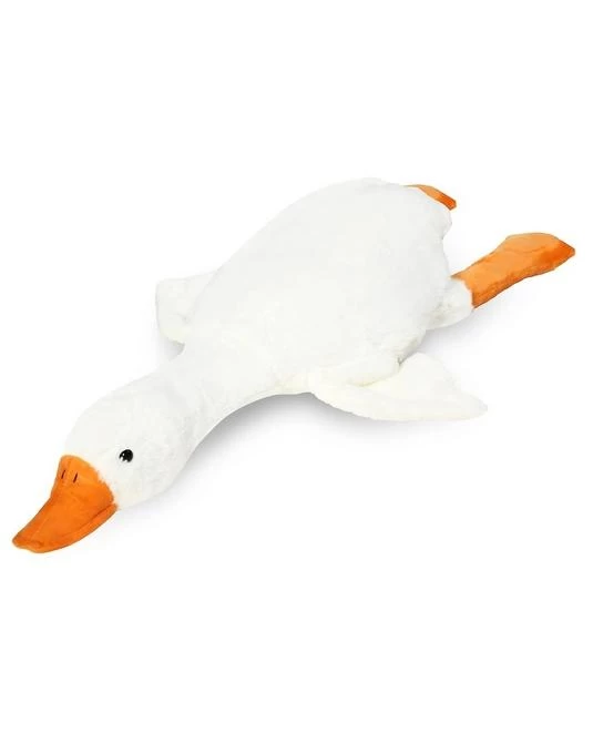 Pliušinė žąsis pagalvė, ilgis 52 cm.