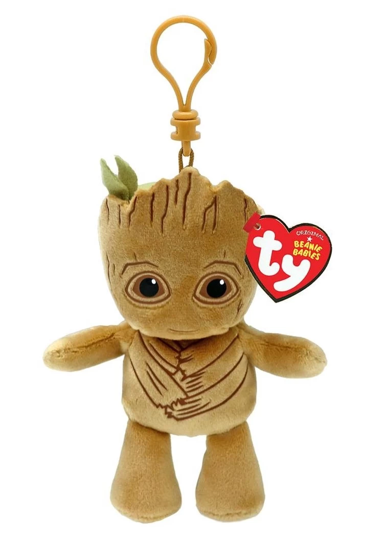 Pliušinis raktų pakabukas GROOT - soft clip