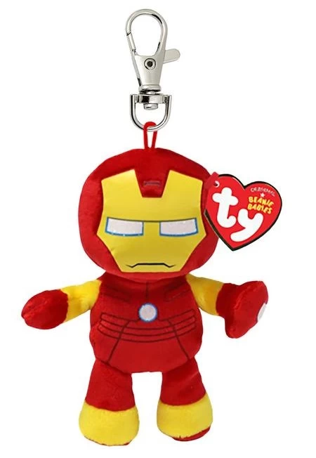 Pliušinis raktų pakabukas IRON MAN - soft clip