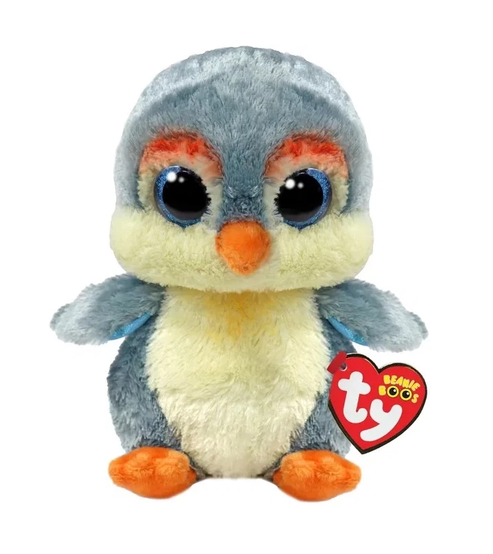 Pliušinis žaislas FISHER - gray penguin reg 15,5 cm
