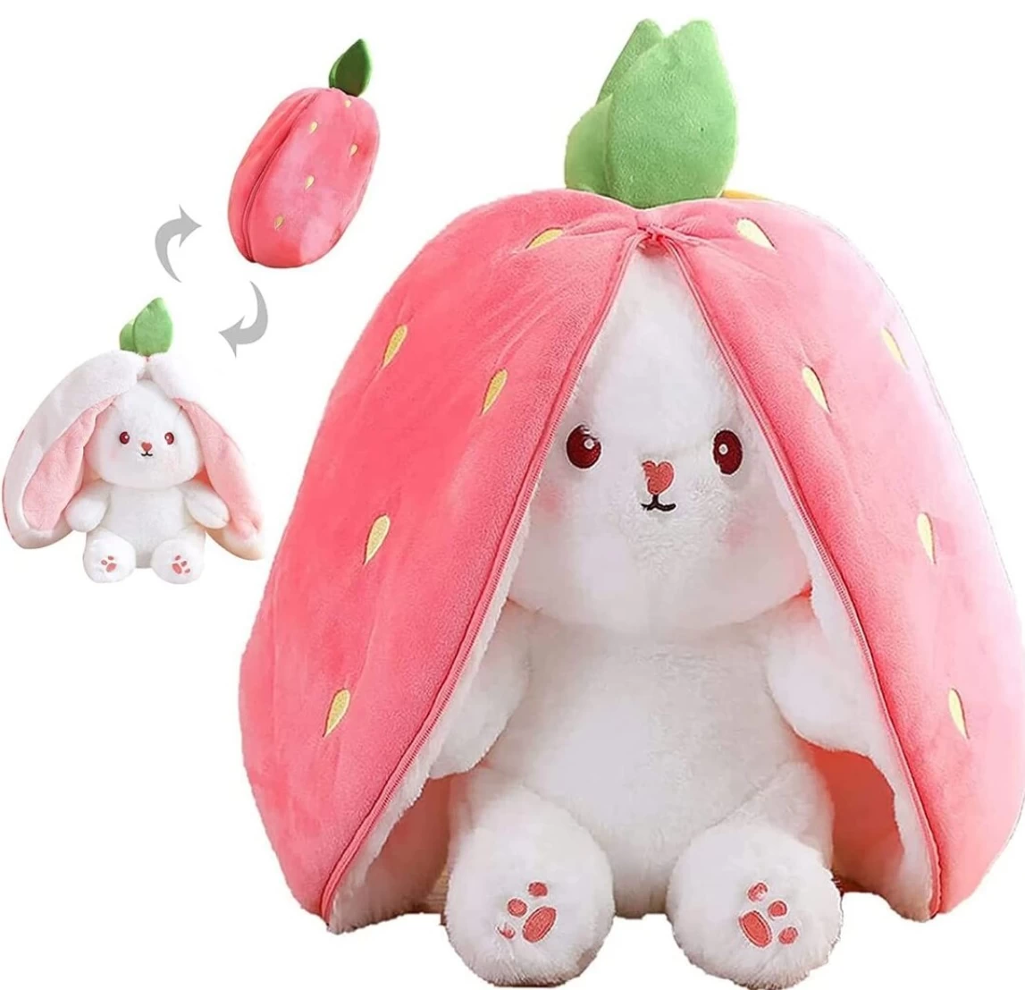 Pliušinis žaislas kiškis braškė