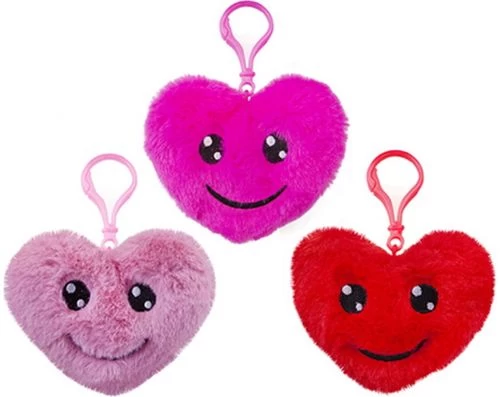 Pliušinis žaislas  PLUSH LOVEHEART CLIP-ON  12 cm 2 rūšys