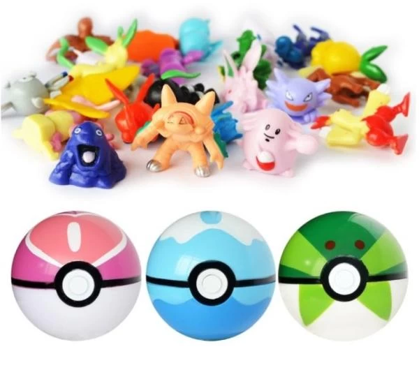 Pokemon kamuoliukas su figūrėle