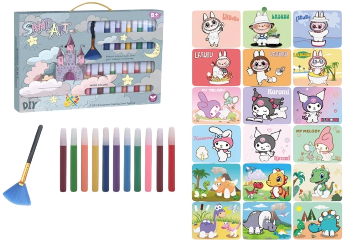 Spalvoto smėlio menas  kūrybinis rinkinys vaikams