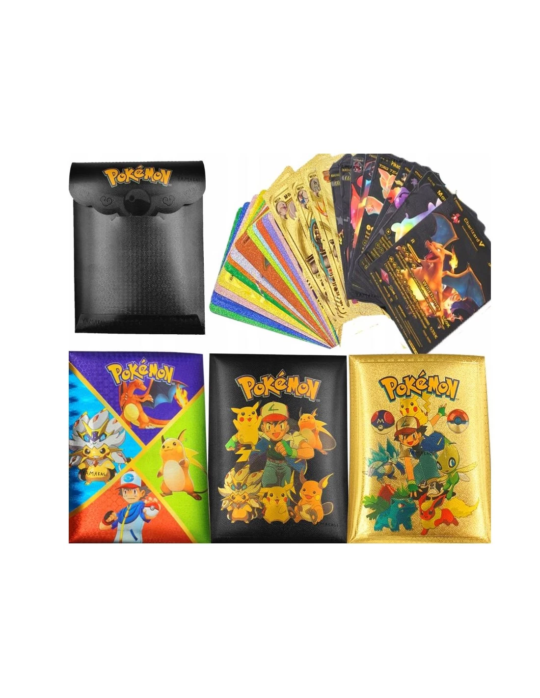 Spalvotos pokemon kortos 10 vnt, nekolekcinės (analogas)