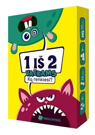 Stalo žaidimas „1 iš 2. Ką renkiesi? Vaikams“