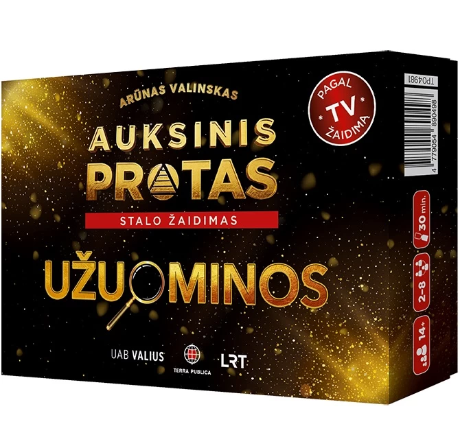 Stalo žaidimas „Auksinis protas. Užuominos“