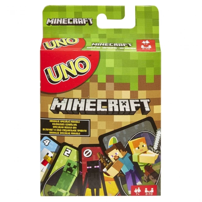 UNO kortos „Minecraft“