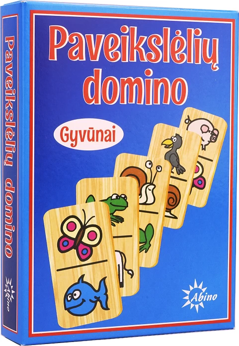 Žaidimas "Gyvūnai. Paveikslėlių domino"