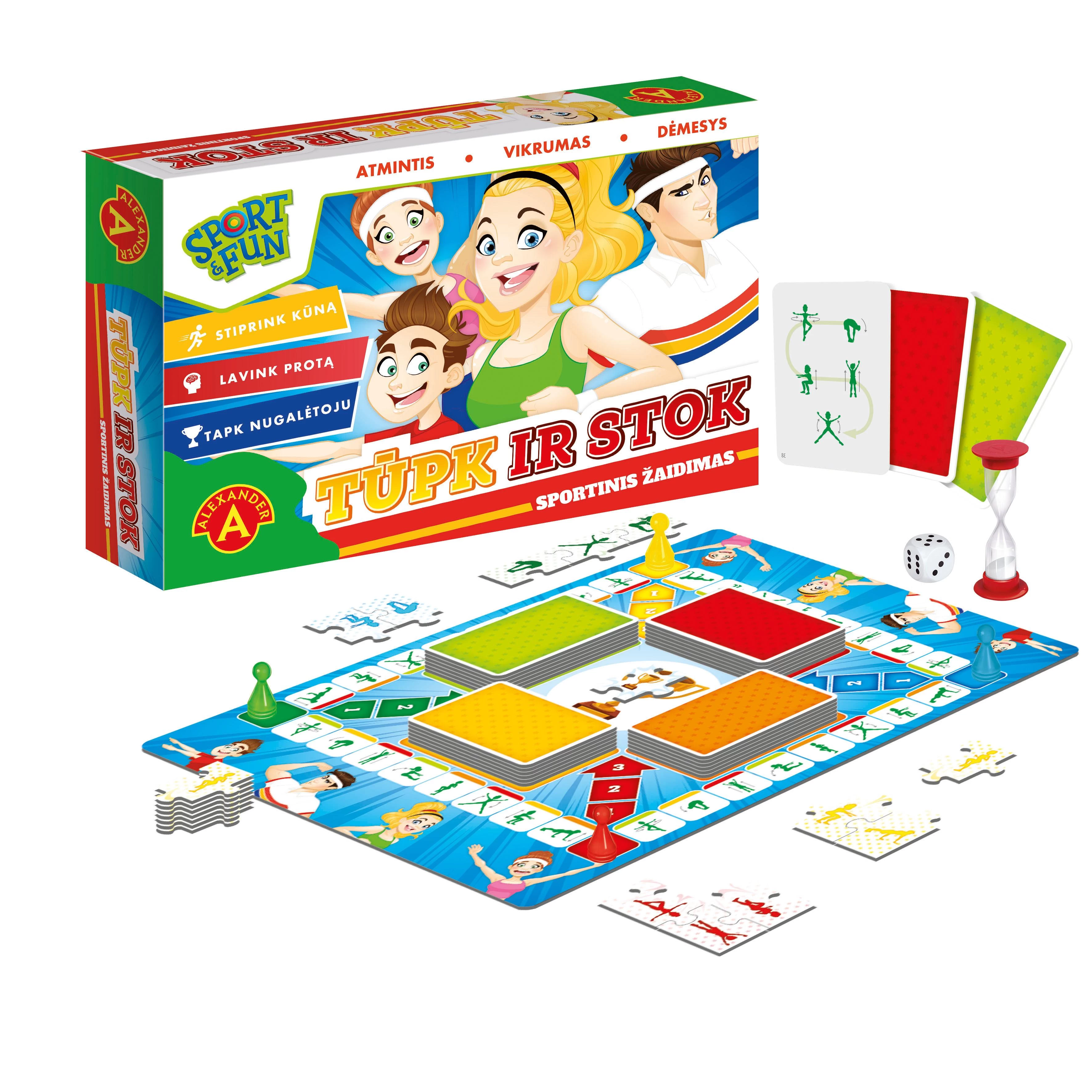 Žaidimas "Tūpk ir stok"