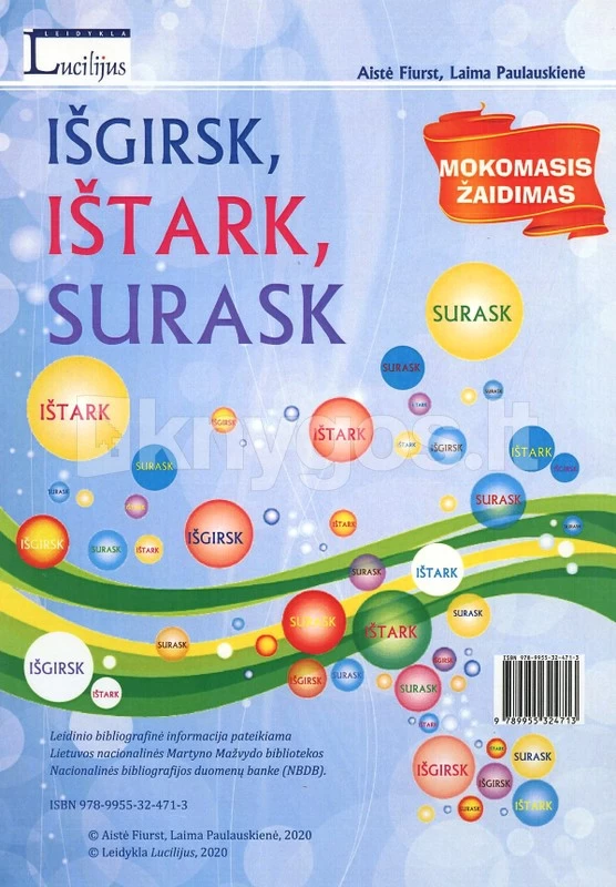 Žaidimas IŠGIRSK, IŠTARK, SURASK