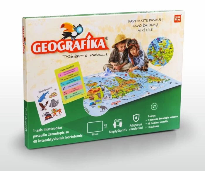 Žaidimas  GEOGRAFIKA  Tyrinėkite pasaulį LT/UP