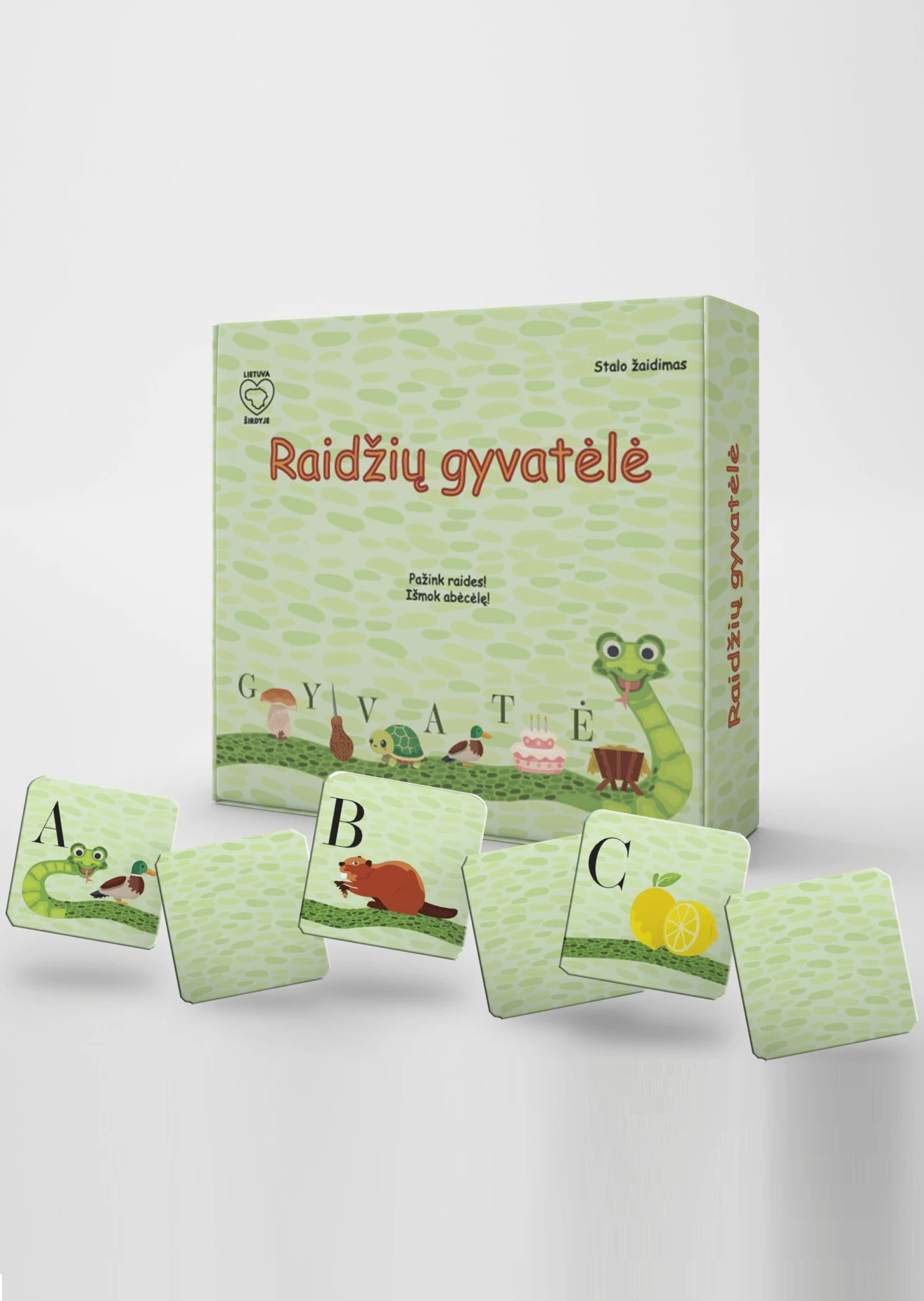 Žaidimas "Raidžių gyvatėlė"