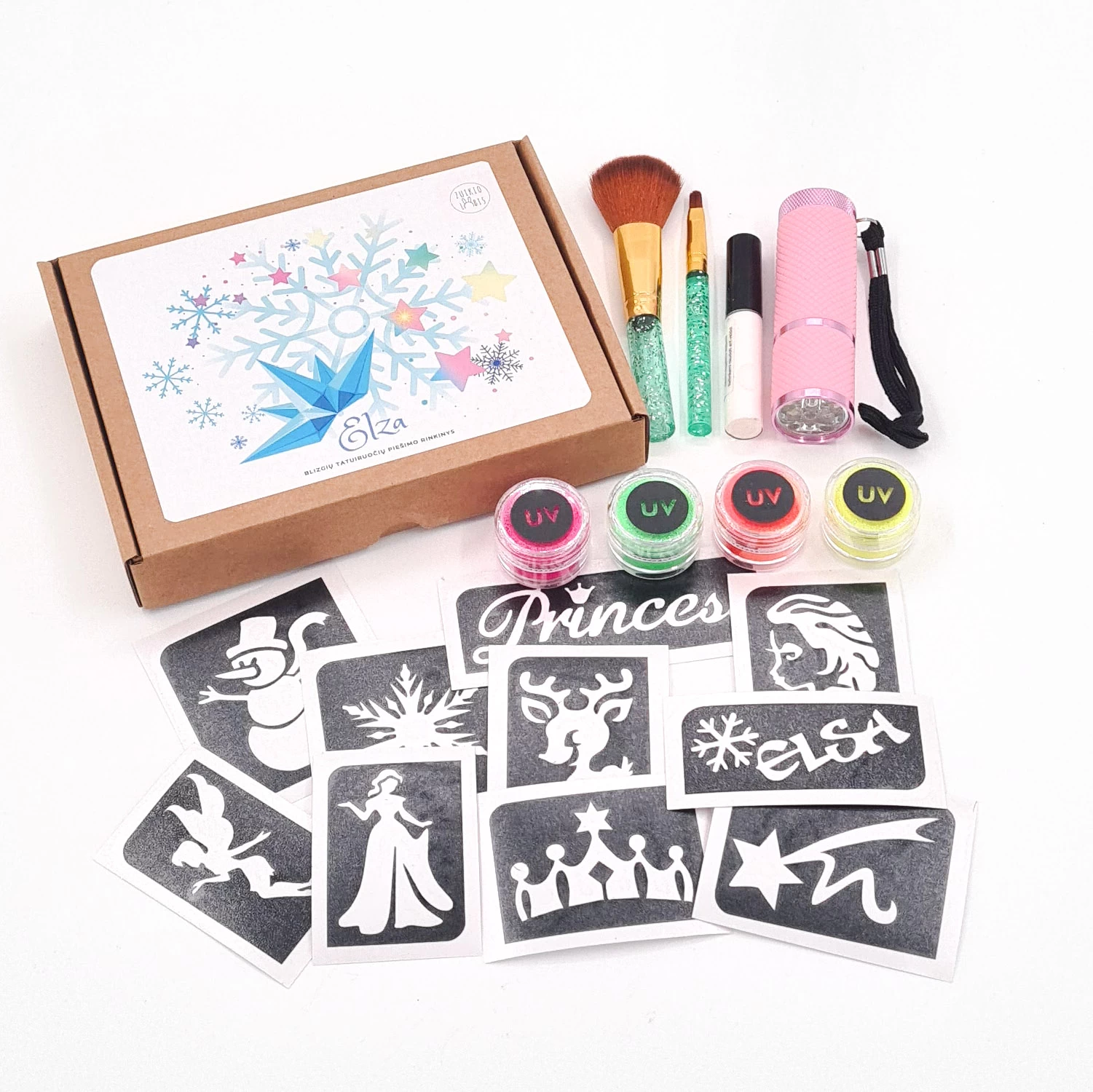 ELZA (MIDI) Žėrinčių tatuiruočių piešimo rinkinys