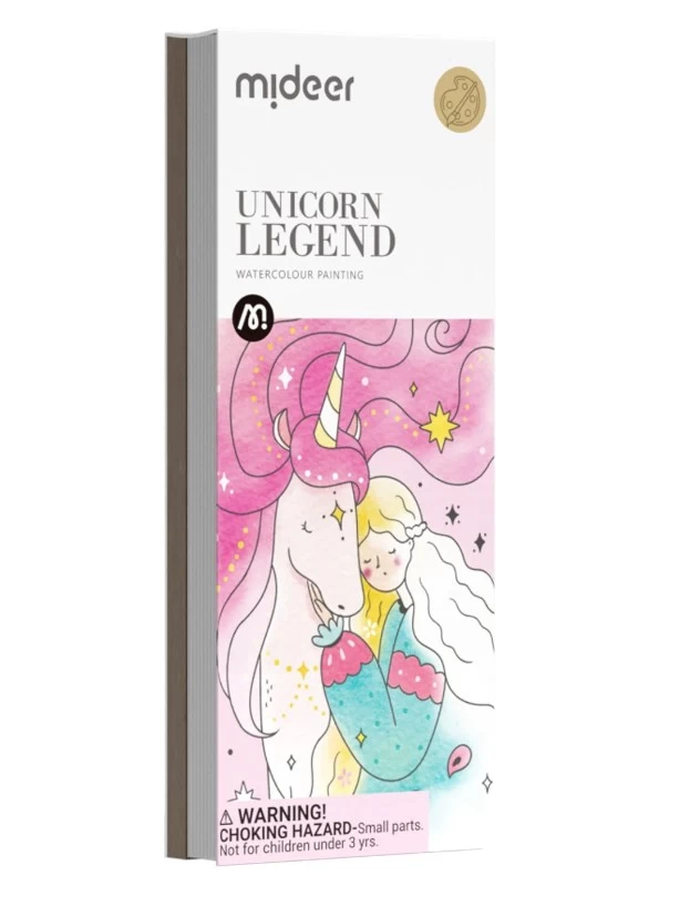 Spalvinimo akvarele knygelė VIENARAGIO LEGENDA