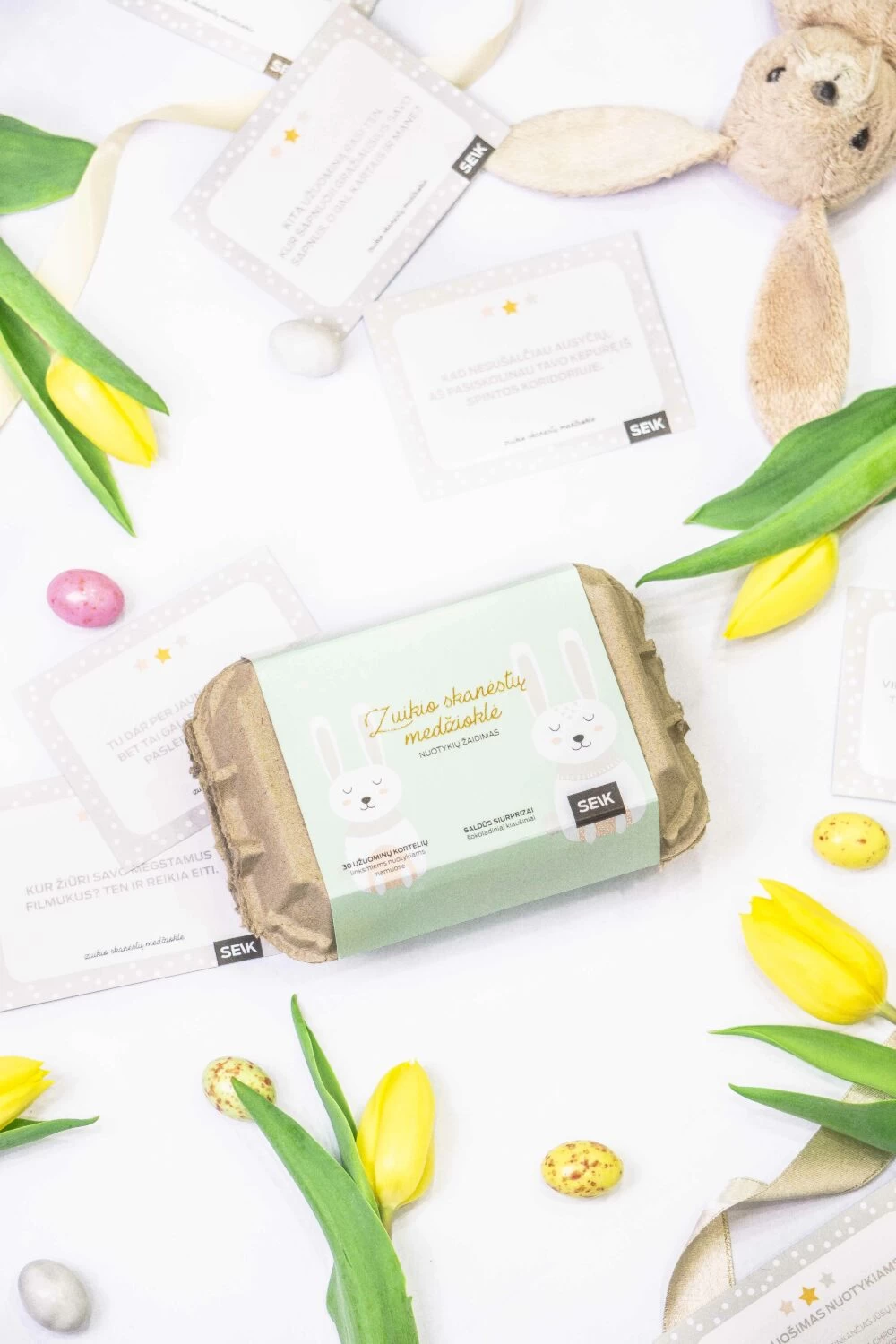 Velykų žaidimas - ZUIKIO SKANĖSTŲ MEDŽIOKLĖ