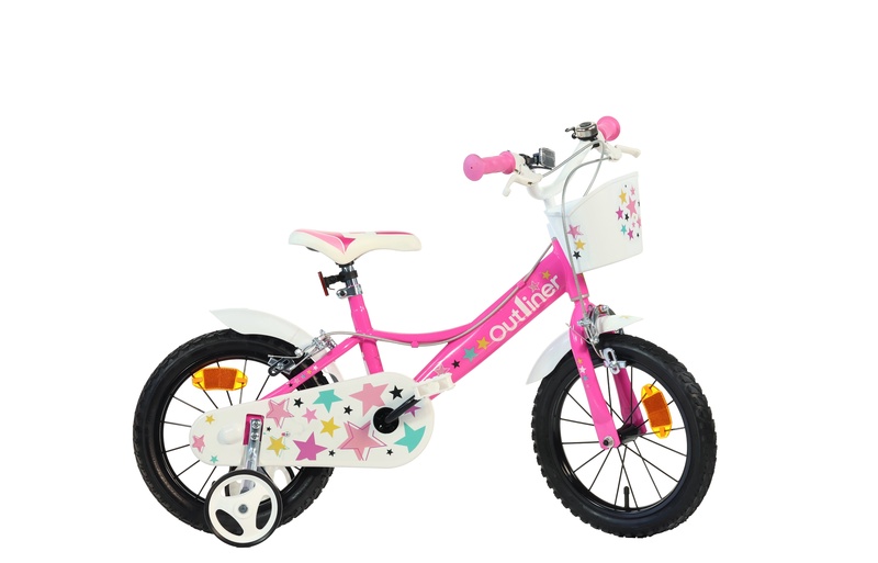 Vaikiškas dviratis Outliner 144R, raudona sp., 14"
