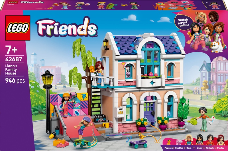 Konstruktorius „LEGO® Friends“ Lijanos šeimos namas Konstravimo rinkinys 42687, 946 vnt.