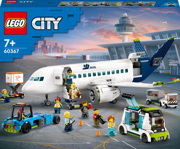 Konstruktorius LEGO® City Keleivinis lėktuvas 60367, 930 vnt.