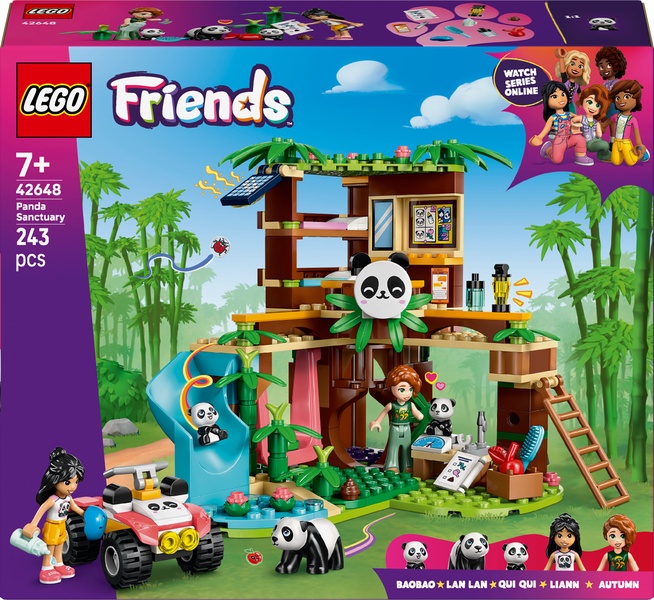 Konstruktorius LEGO® Friends Gyvūnų priežiūra pandų prieglaudoje 42648, 243 vnt.