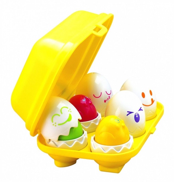 Formelių rūšiuoklė, kiaušiniai Tomy, įvairių spalvų