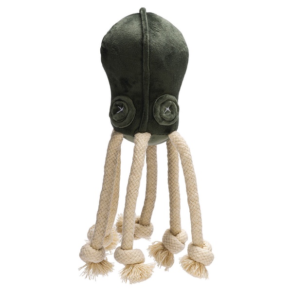 Žaislas šuniui, pliušinis Designed by Lotte Octo Aisha 619065, 15 cm, žalia sp.