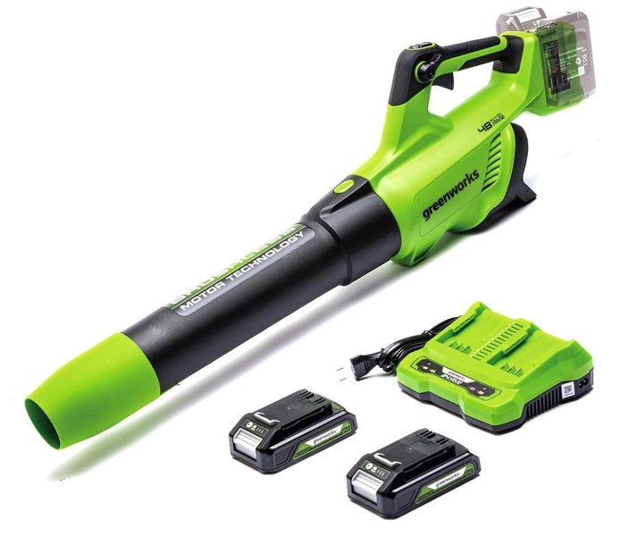 Akumuliatorinis lapų pūstuvas Greenworks GD24X2AB