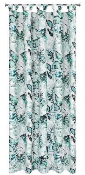 Pavėsinės užuolaidos Garden 2, 155 x 220 cm, balta sp./žalia sp.