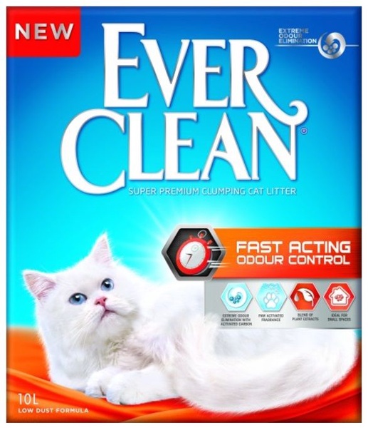 Kačių kraikas Ever Clean Fast Acting, bentonitas, 10 l