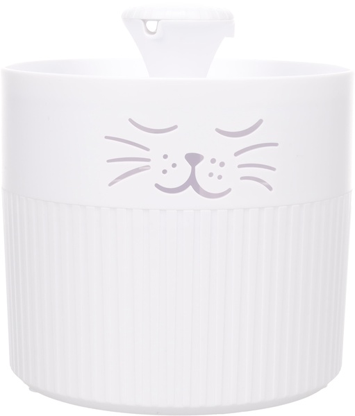 Gertuvė - fontanėlis Flamingo Mali, 2 l, 18 cm x 18 cm x 20 cm, balta sp.