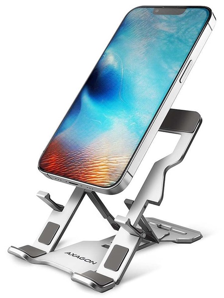 Telefono laikiklis Axagon STND-M, 4 - 10.5 ", sidabro sp.