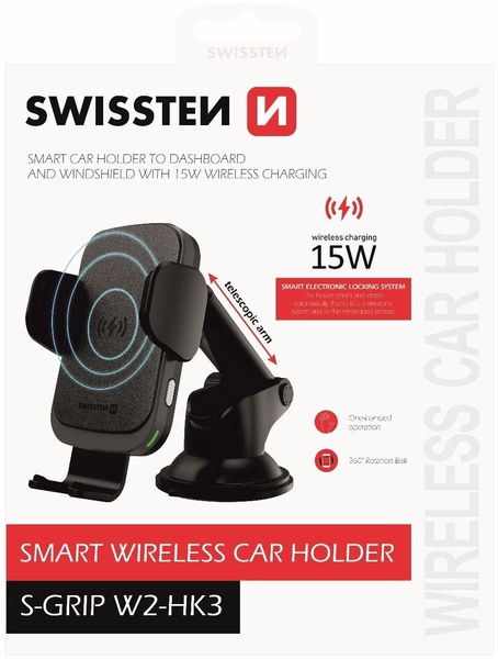Automobilinis telefono laikiklis Swissten S-Grip W2-HK3