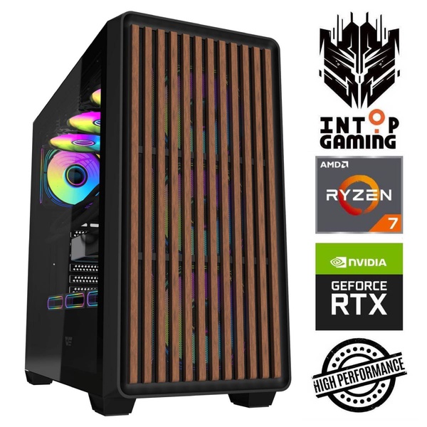 Stacionarus kompiuteris Intop AMD Ryzen 7 5700X, DDR4 32 GB, SSD 500 GB, Nvidia GeForce RTX 5060 Ti 8 GB GDDR7 RM63533NS