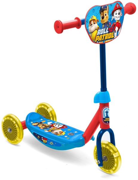 Vaikiškas paspirtukas Paw Patrol, mėlyna sp./raudona sp./geltona sp.