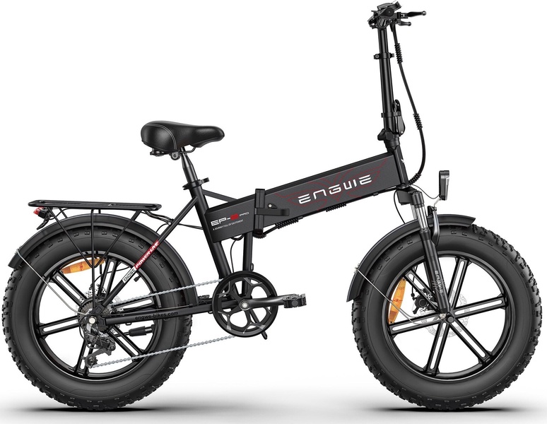 Elektrinis dviratis Engwe EP-2 Pro, 20", 20", 750 W, 13 Ah, juoda sp.