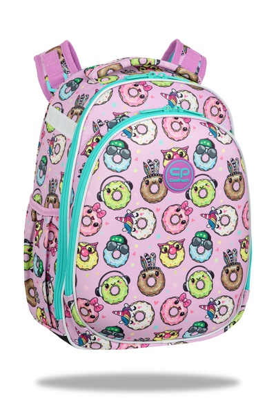 Mokyklinė kuprinė CoolPack Coolpack_3 Happy Donuts, mėlyna sp./rožinė sp., 29 cm x 16 cm x 40 cm