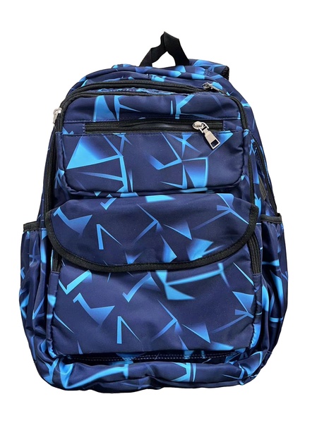 Mokyklinė kuprinė, mėlyna sp., 15 cm x 32 cm x 45 cm