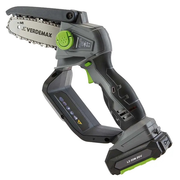 Akumuliatorinis šakų genėtuvas Verdemax PE20, 12 cm