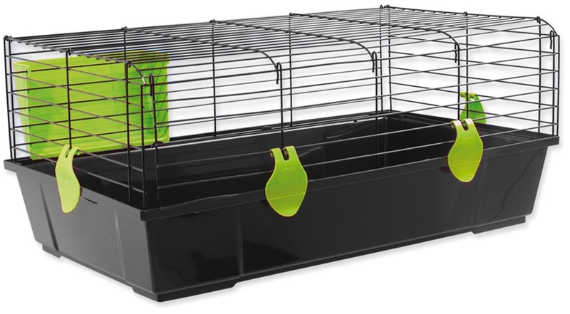 Narvas graužikams Plaček Matej, 80 cm x 46 cm x 35 cm, juoda sp./žalia sp.