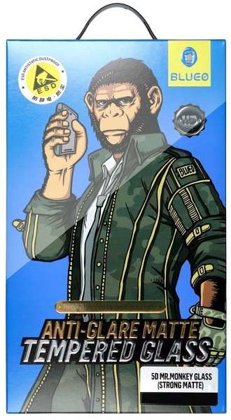 Telefono apsauginis stiklas Blue Mr. Monkey Glass Apple iPhone 13 Black