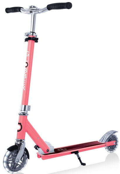 Vaikiškas paspirtukas Globber Flow Element Lights, rožinė sp.